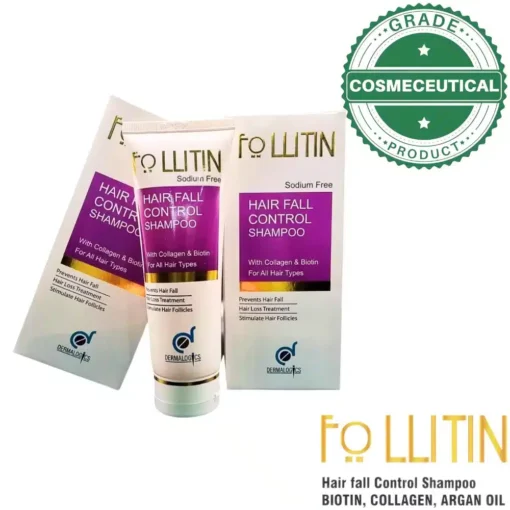Anti Fall Hair Shampoo: Follitin Sodium-Free Formula with Biotin - Image 2
