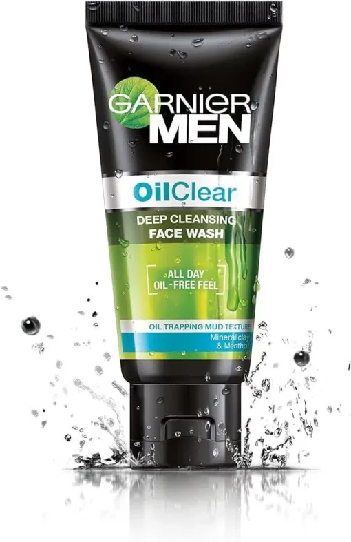 GARNIER MEN OIL CLEAR DEEP CLEANSING FACE WASH 100ML - Image 2
