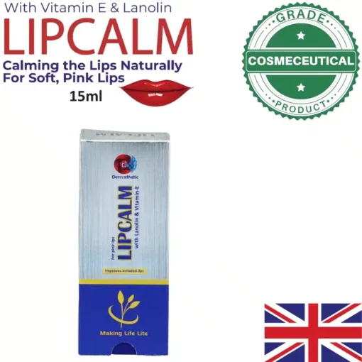LIPCALM CREAM FOR PINK LIPS 15g WITH LANOLIN AND VITAMIN E - Image 4