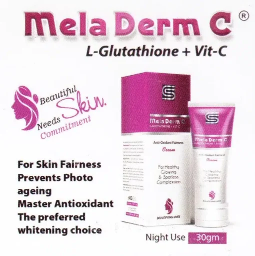 Best Creams for Skin Whitening - Mela Derm C Anti-Oxidant Fairness Cream - Image 3