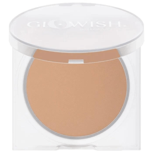 HUDA BEAUTY GLOWISH LUMINOUS PRESSED POWDER IN SHADE 04 LIGHT MEDIUM 10g