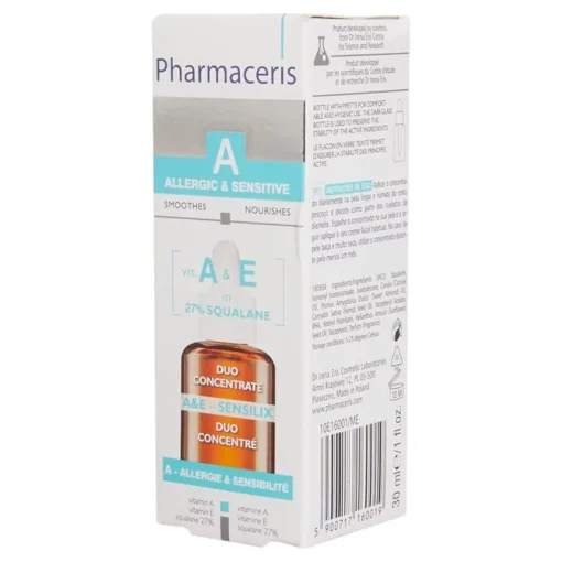 PHARMACERIS A A&E Sensilix Duo Concentrate Vitamins A & E (30ml) | For Sensitive Skin | stg-httpsdermapk-staging.kinsta.cloud - Image 3