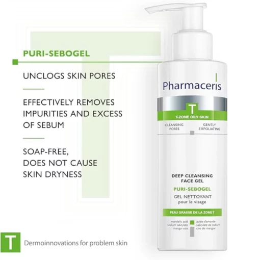 PPHARMACERIS T Puri-Sebogel Deep Cleansing Face Gel (200ml)