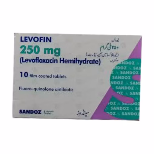 Levofin Tablets 250Mg (1 Box = 1 Strip)(1 Strip = 10 Tablets)