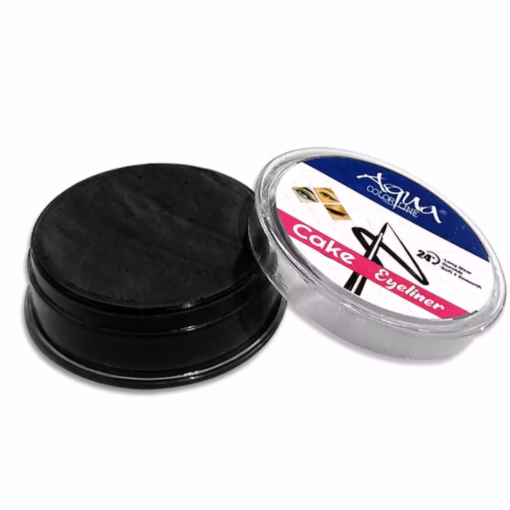 Aqua Color Line Cake Eyeliner - Black