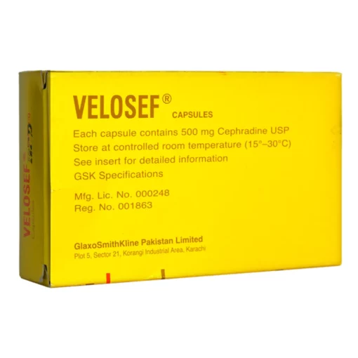 Velosef Capsules 500Mg