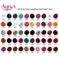 aqua color line shadecard