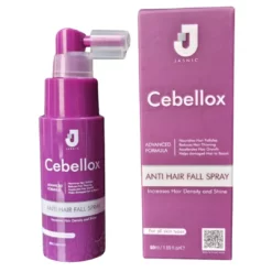 Jasnic cebellox anti hair fall spray.