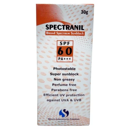 Broad spectrum sunblock.